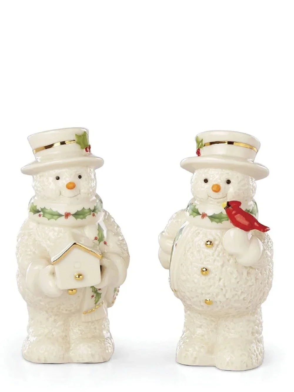 brand new LENOX Holiday Snowman Salt & Pepper Shakers